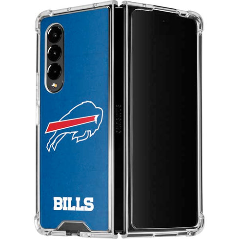 NFL Buffalo Bills Distressed Galaxy Z Fold4 5G Clear Case